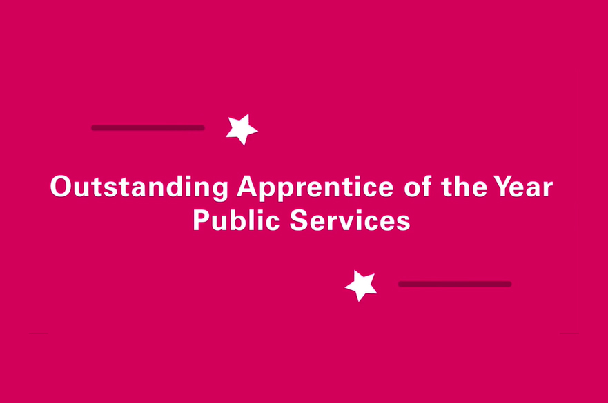 Outstanding Apprentice of the Year 2020, Public Services