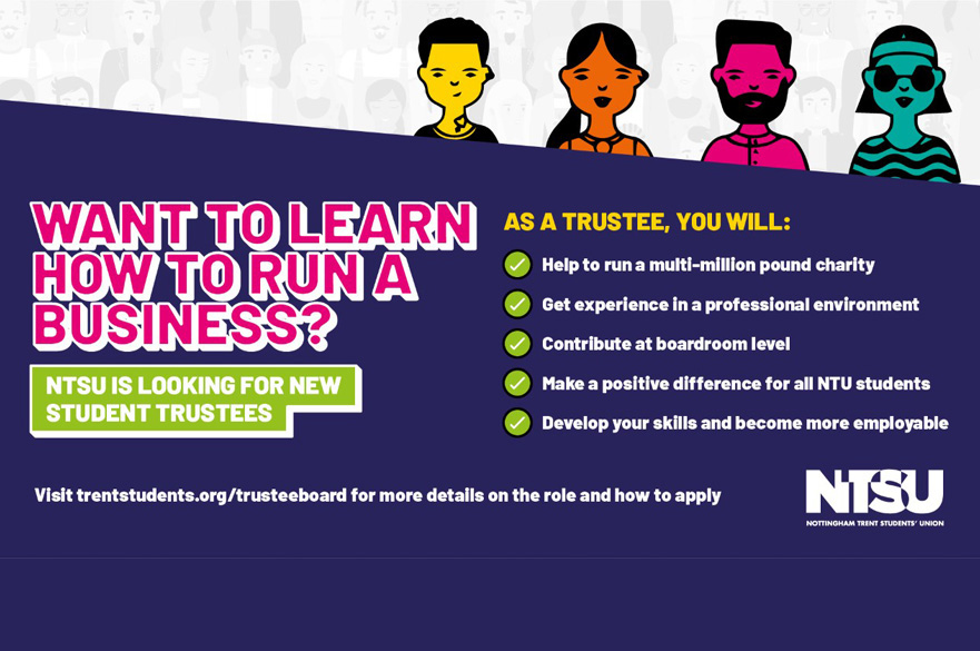 Become a Student Trustee and gain experience of running a charity