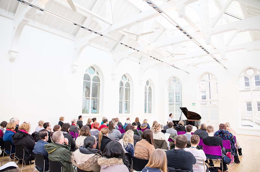 piano recital in hall