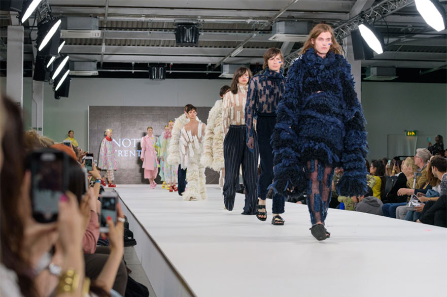 Abigail Coop's collection on the Graduate Fashion Week catwalk 