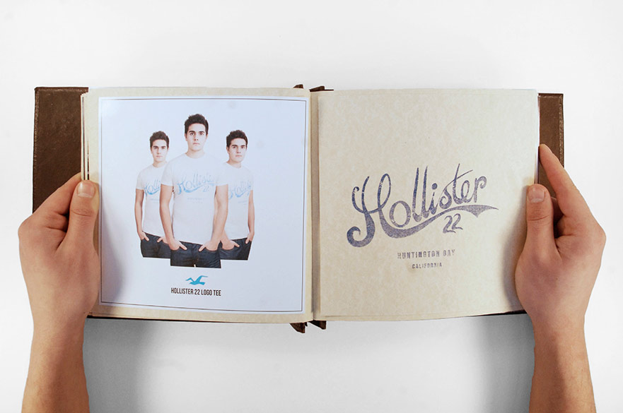 Hands holding design book