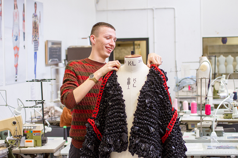 Nottingham Trent University Fashion Knitwear Design student Matt Pallet