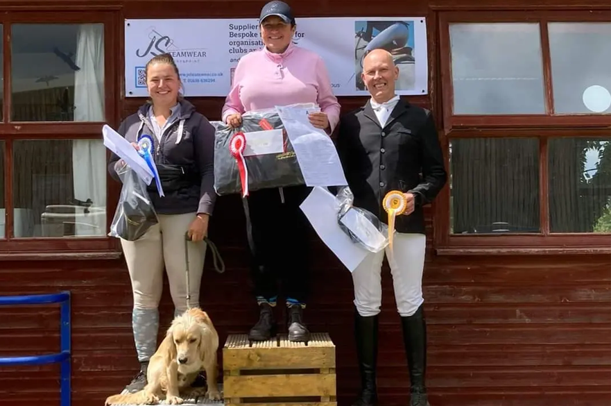 equine charity event podium