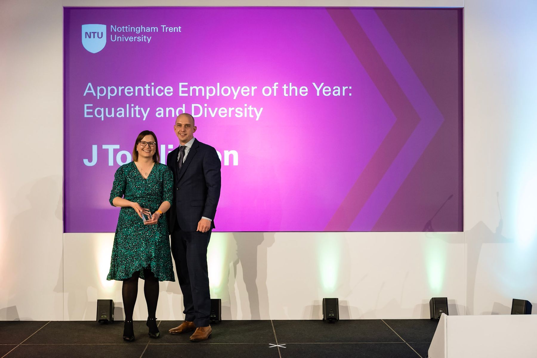 J Tomlinson wins NTU Apprenticeship Award