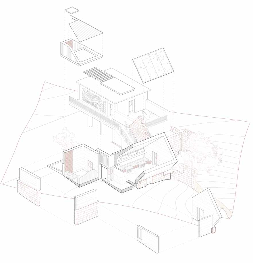 Plans to a futuristic monastery 