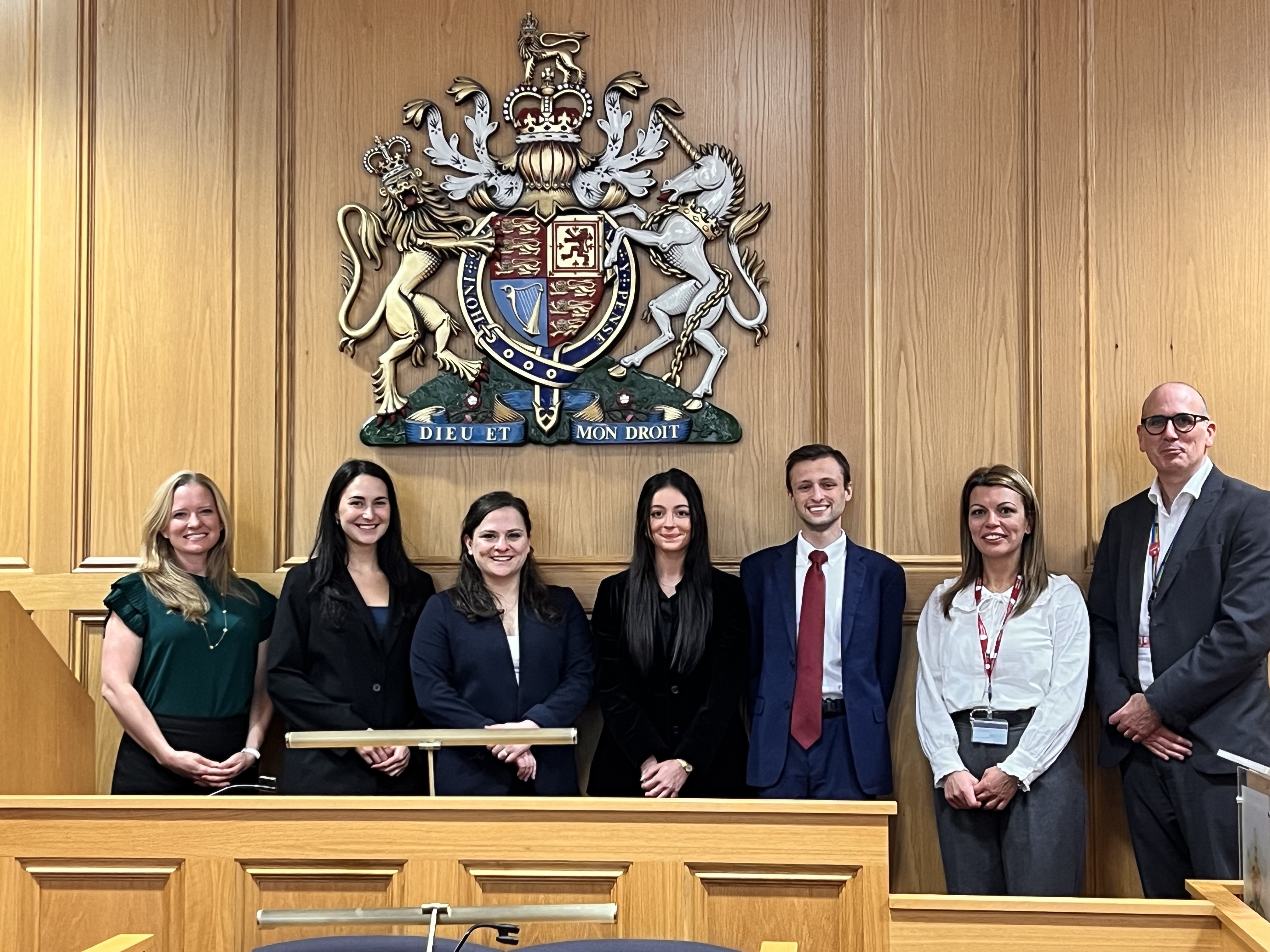 Students in a court room