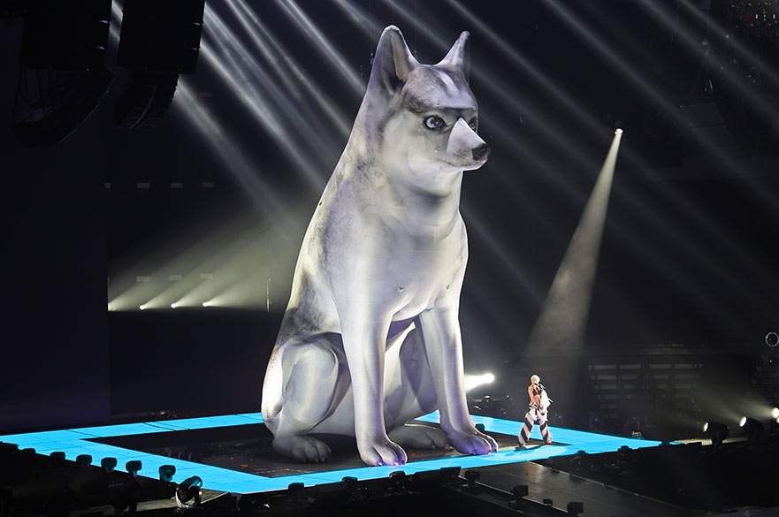 Miley Cyrus Stage dog prop