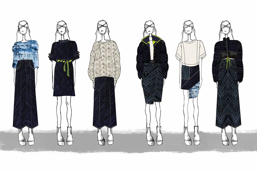 Fashion design sketches