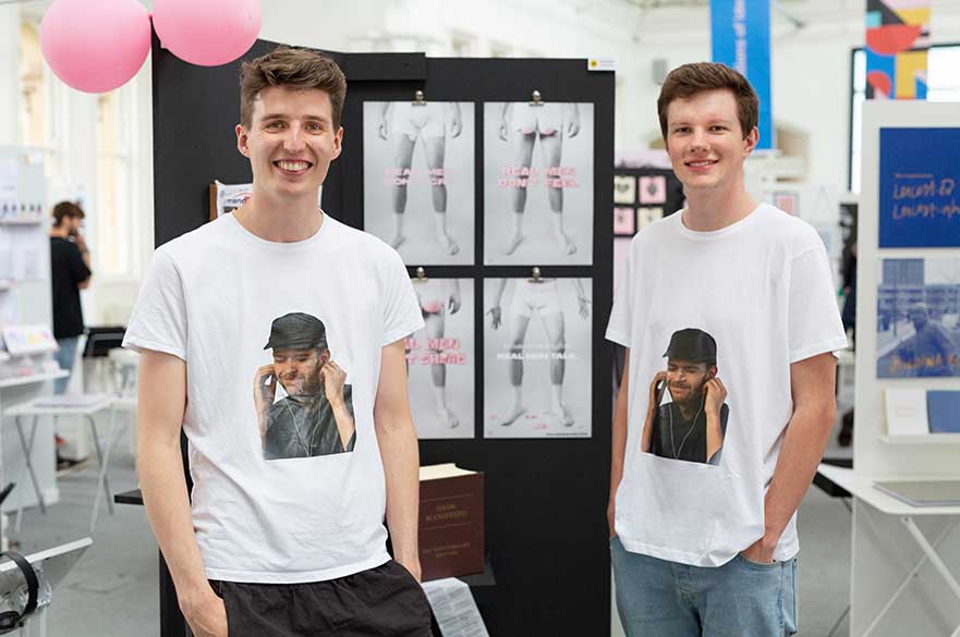 Tom Knowles and Ben Wood, BA (Hons) Graphic Design 