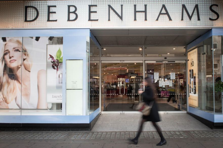 Debenhams shop front