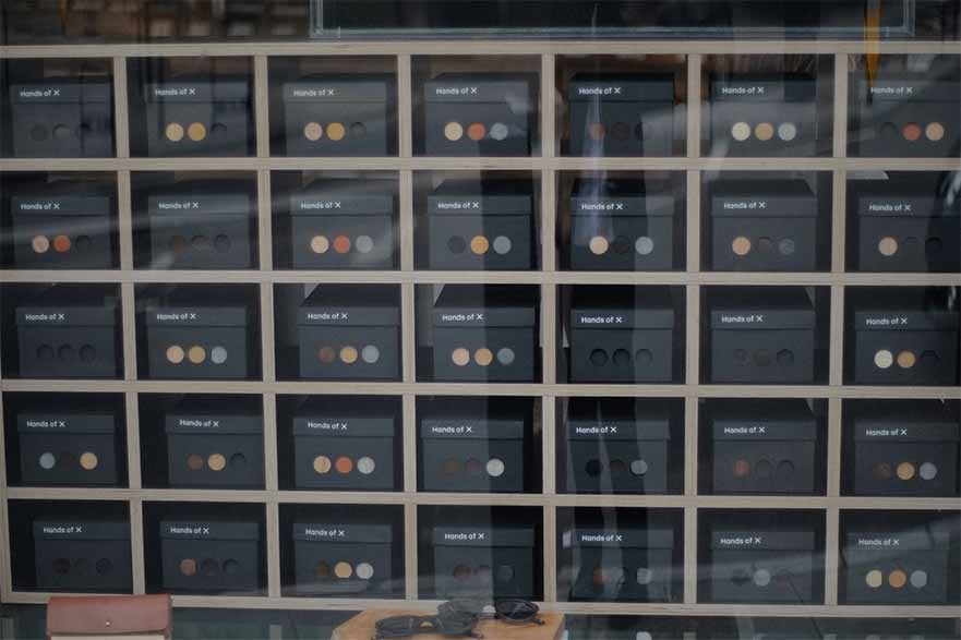 photo of Hands of X pigeon holes