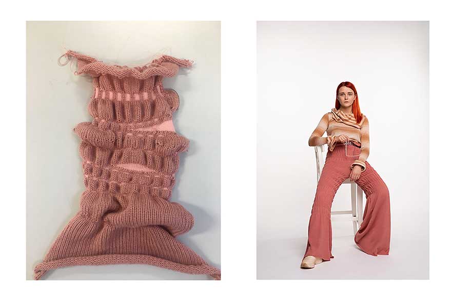 From The Hyper Conceptual Body, Zarah Ahmed, BA (Hons) Fashion Knitwear Design and Knitted Textiles, 2019.