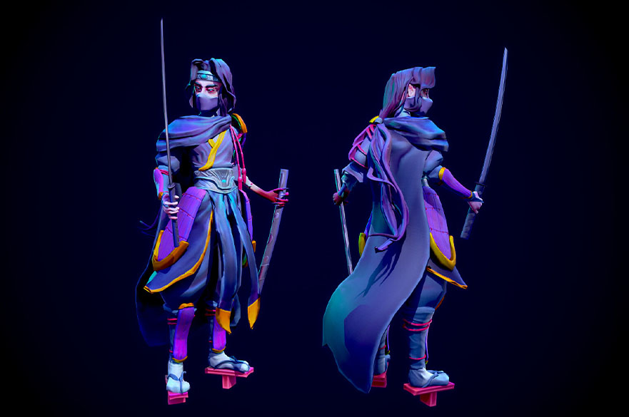 3D character model by Level 6 Games Art student Joshua Bastareche, showcasing advanced character creation, digital sculpting and stylised asset development for game production