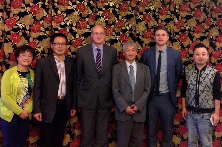 Peter Westland with Harbin University staff