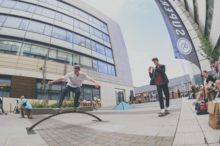 Skateboarders in Nottingham