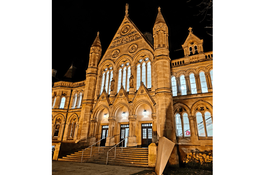 Lighting up Arkwright building