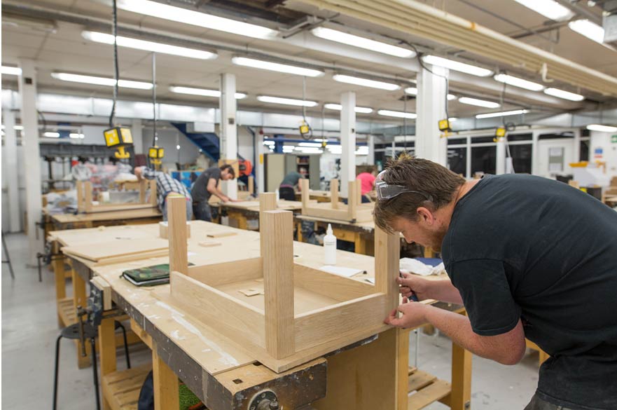 Woodworking studios for furniture making short course