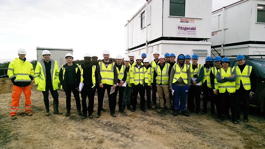 Civil engineering students site visits