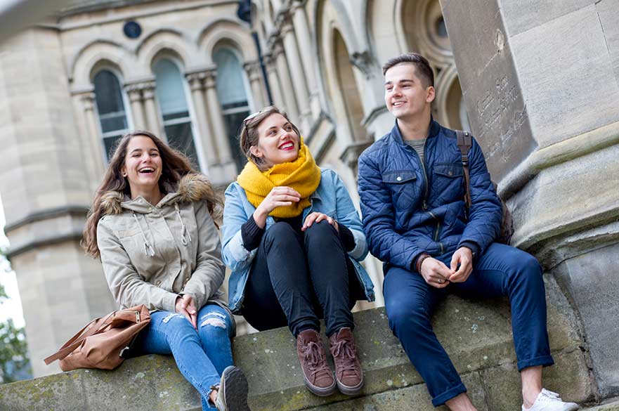 NTU students outside Arkwright