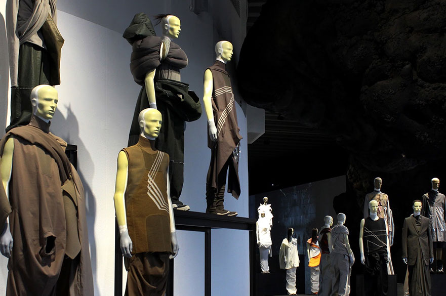 Image of Rick Owens Subhuman Inhuman Superhuman exhibition. Image courtesy Dominika Rekas