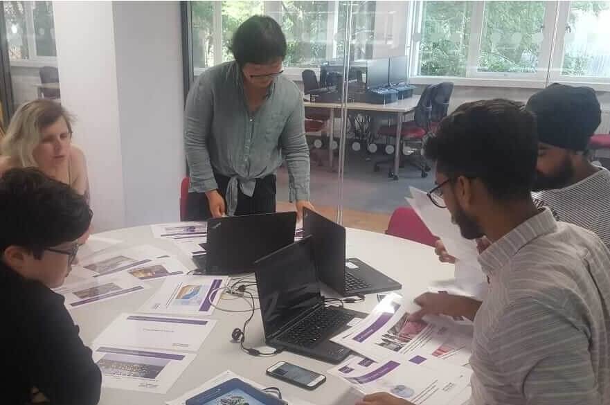 students at a carbon literacy training workshop