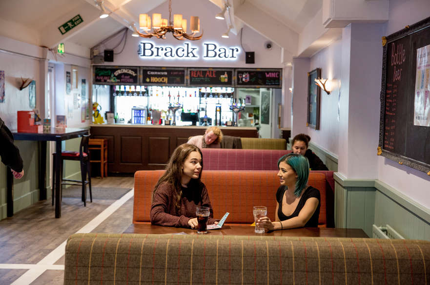 Students in Brack Bar