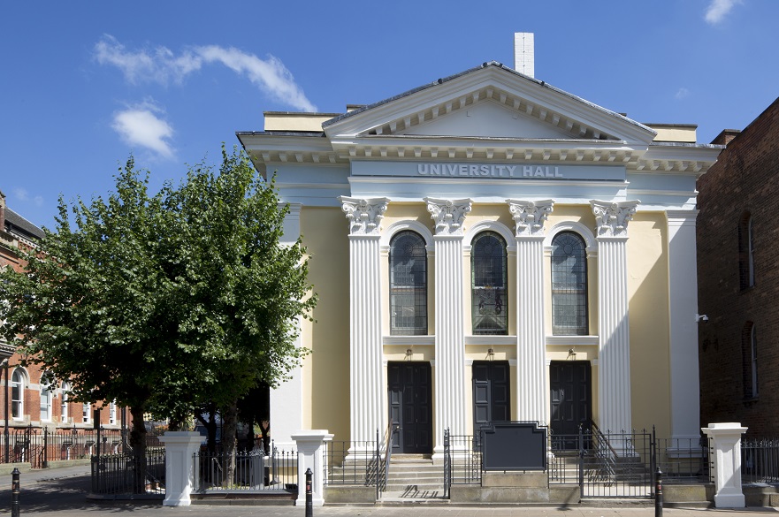 The front of University Hall