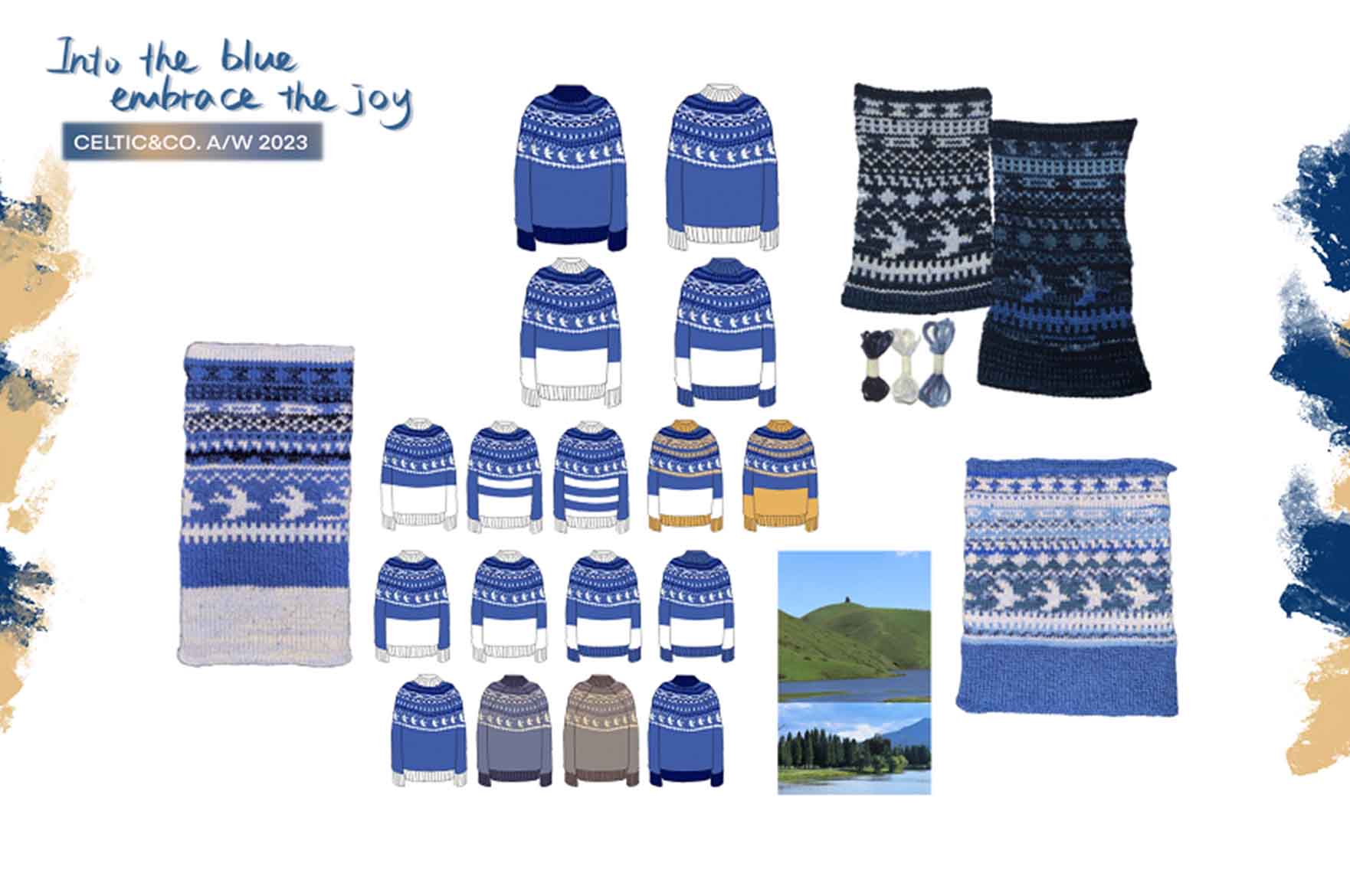 Illustration of knitwear for repurposing project