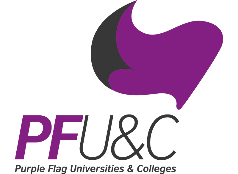 Logo of purple flag status