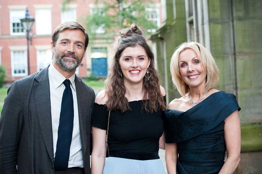 Lead judge Patrick Grant, student Aoife Thomas and Anne Davies. Courtesy Rachael Connerton Photography.