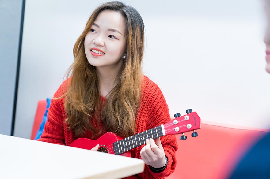 Girl with guitar