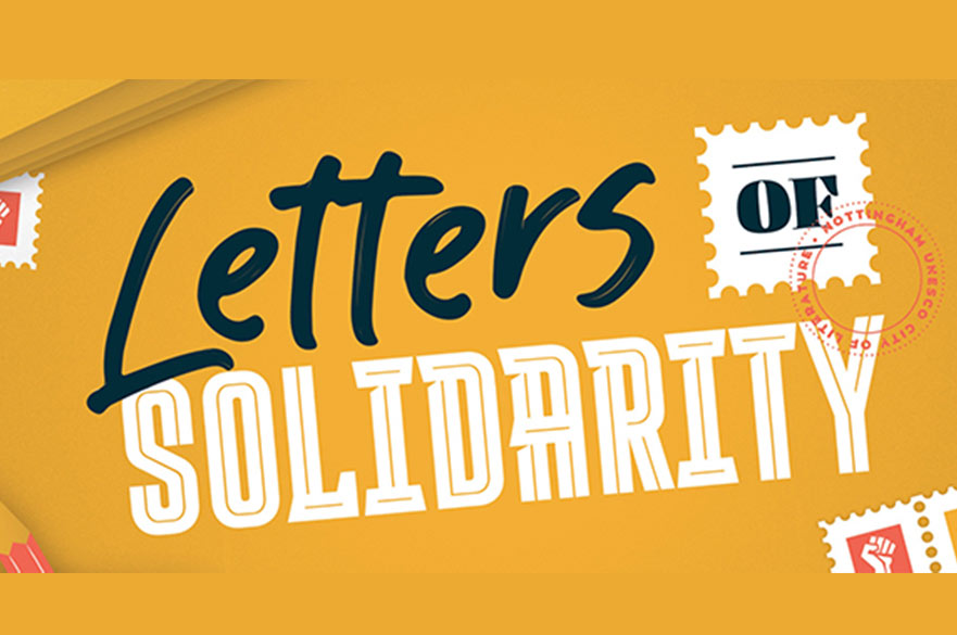 Letters of solidarity campaign