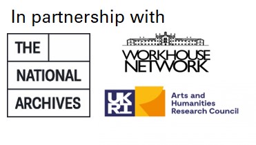 The National Archives, AHRC and Workhouse Network logos