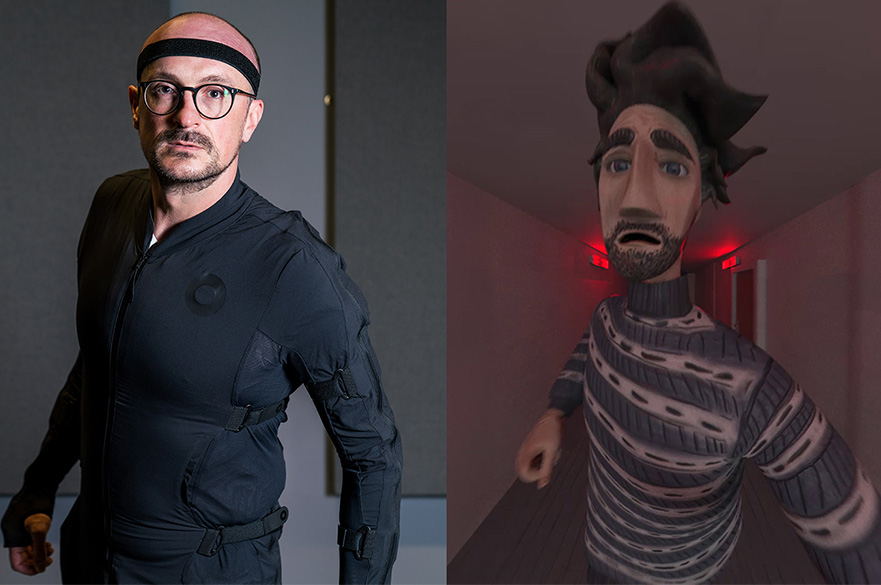 Motion capture body suit - side by side