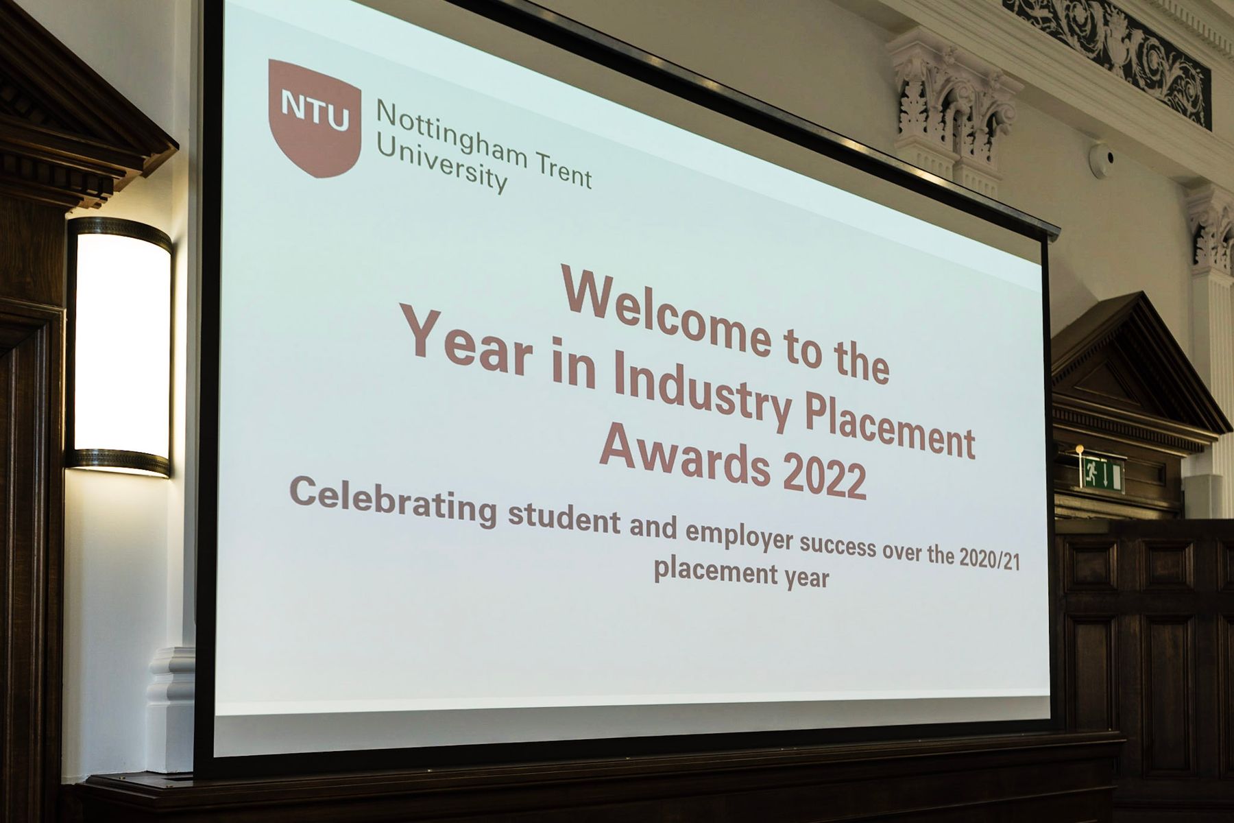 Presentation Slide - Welcome to the Year in Industry Placement Awards 2022