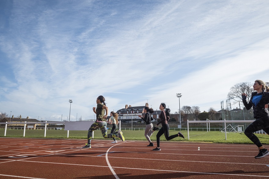 Children running