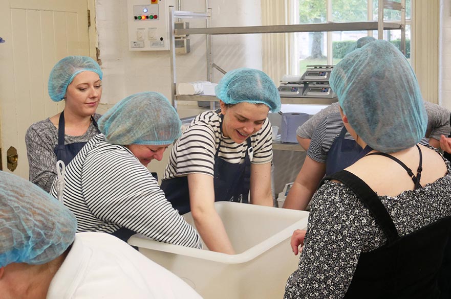 BSc Artisan Food Production - Students learning to make cheese