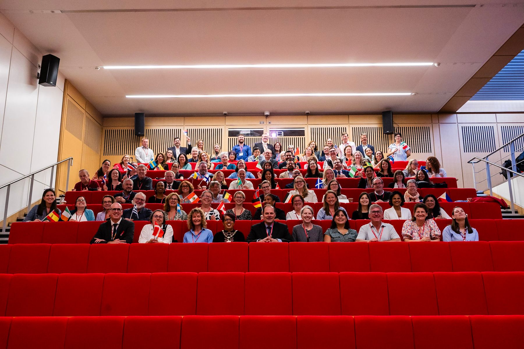 delegates sat in a lecture theatre