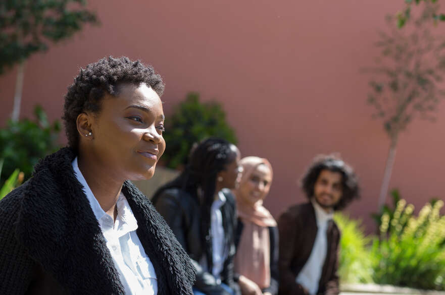 Students on campus