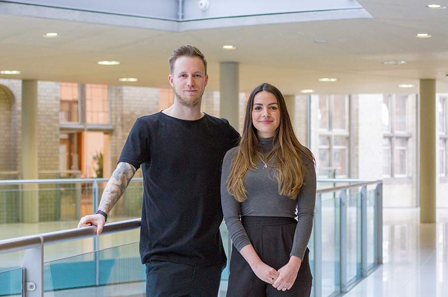 Photography alumni Patrick Sampson and Imogen Wright