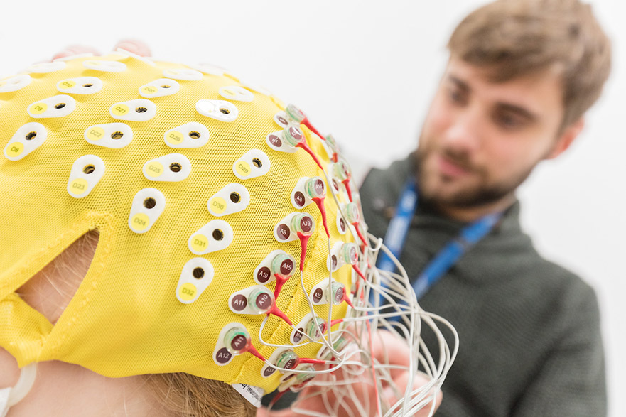 subject using the EEG lab