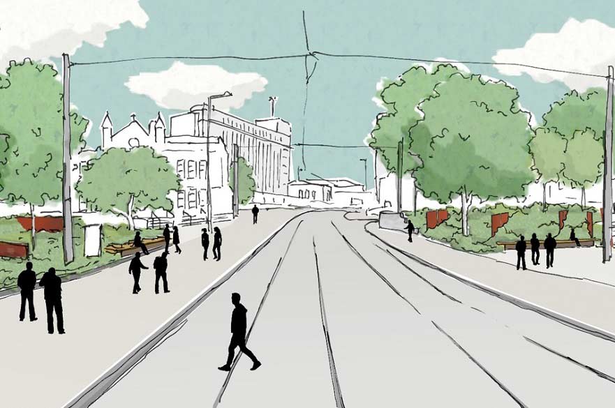 Artist's impression of the new greening the city project