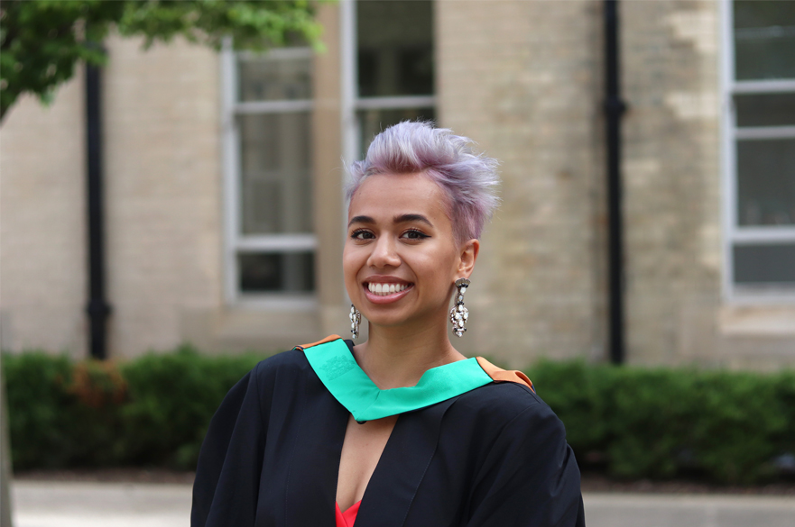 Student at graduation