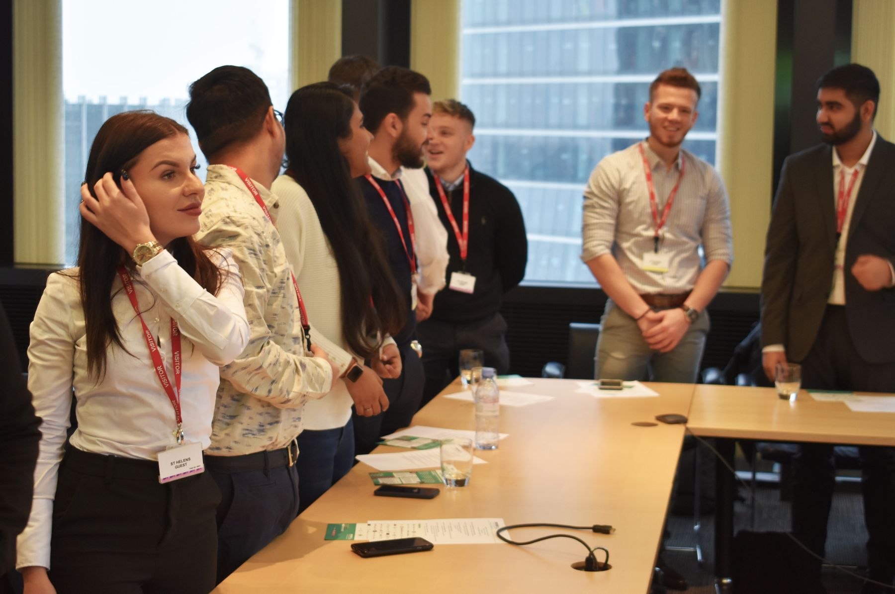 Nottingham Business School students on a trip to Aviva Investors in London