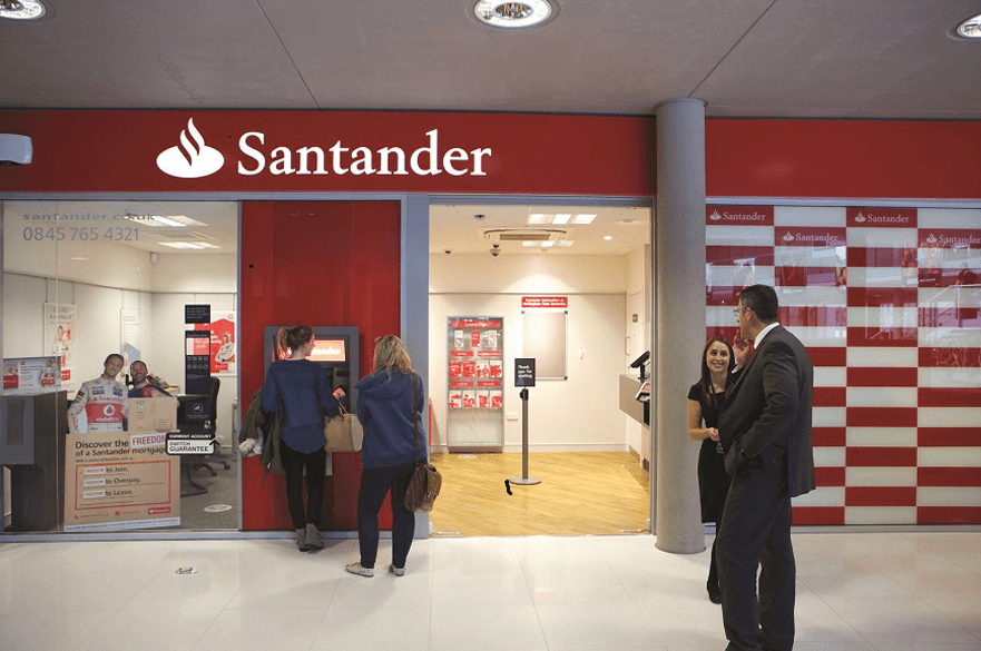 Santander branch in the Newton building