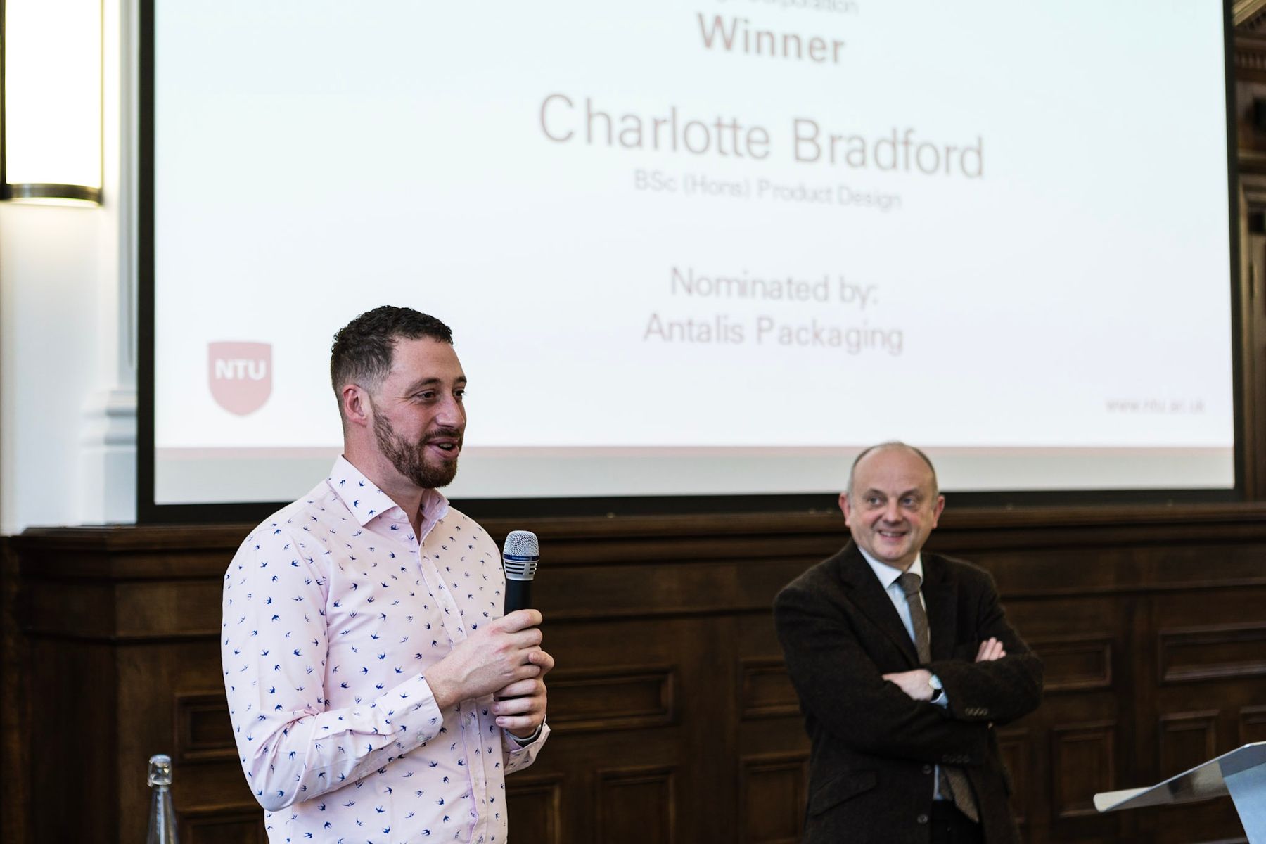 Jason Poxon who nominated Charlotte Bradford for award