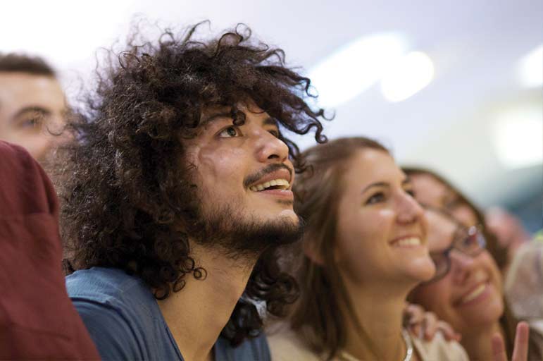 Students in a lecture