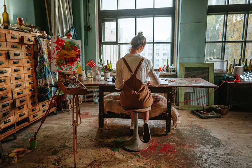 Young Artist Painting