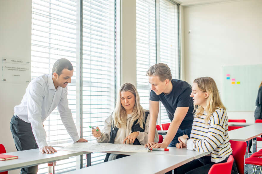 Image of students talking