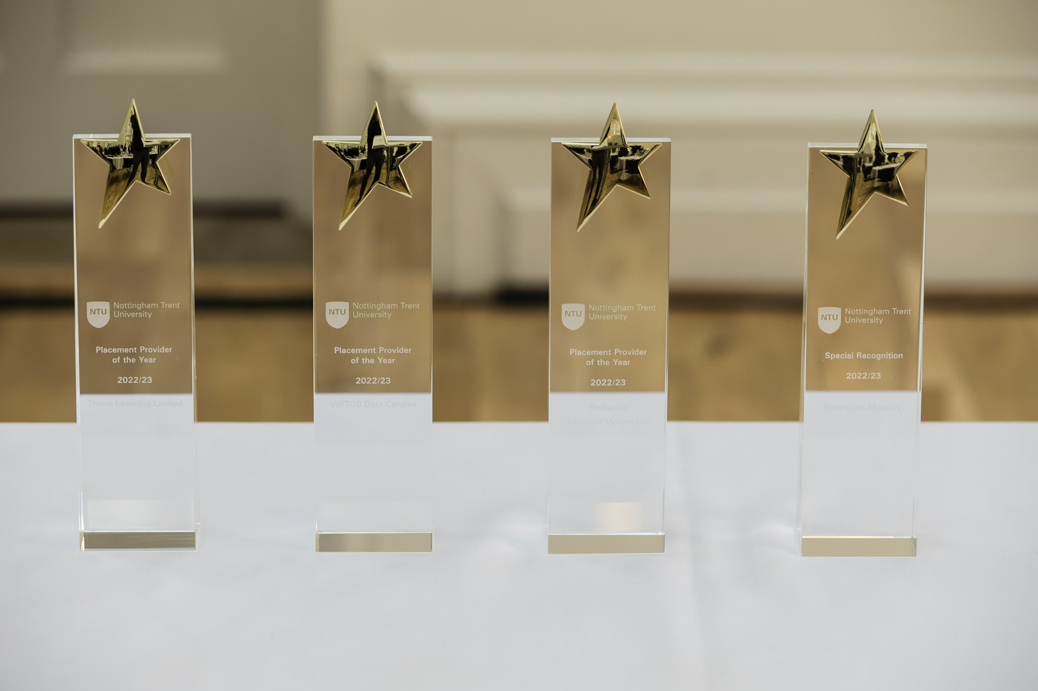 Image of award trophies
